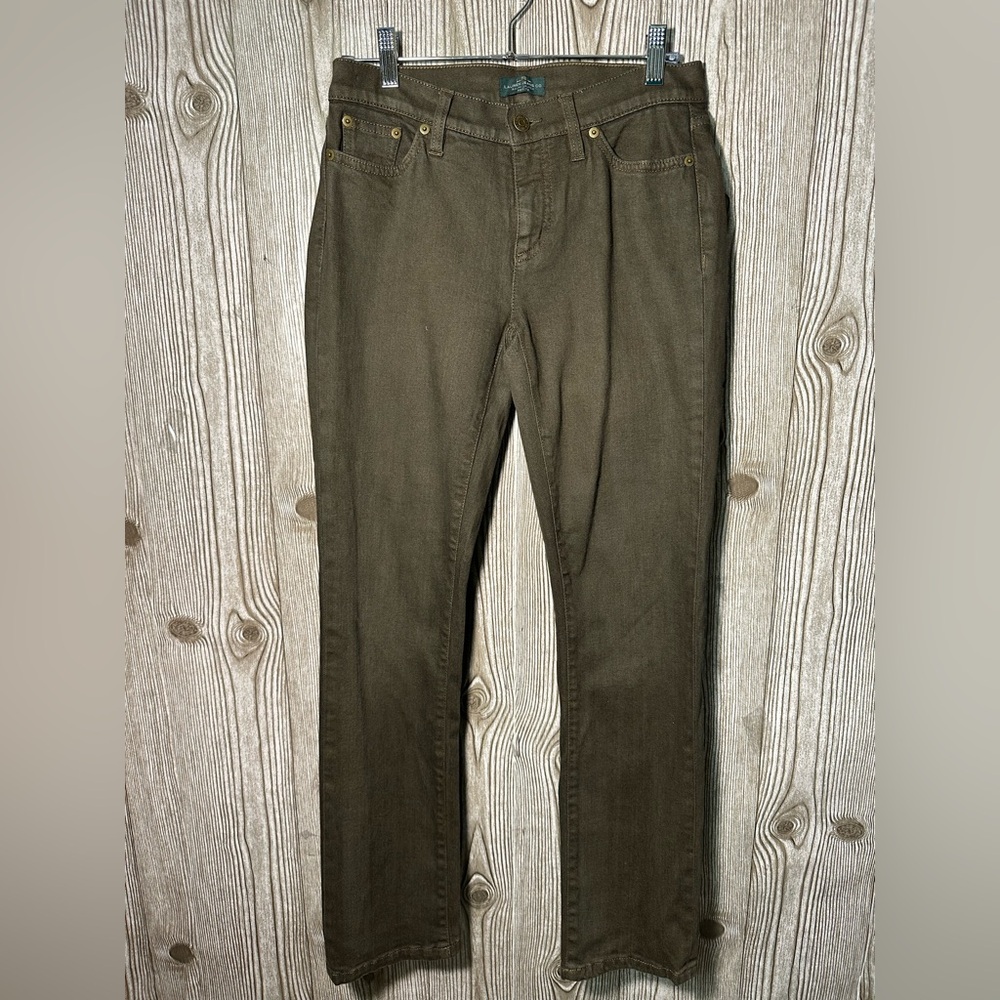 Ralph Lauren Straight Leg Olive Green Jeans 2P